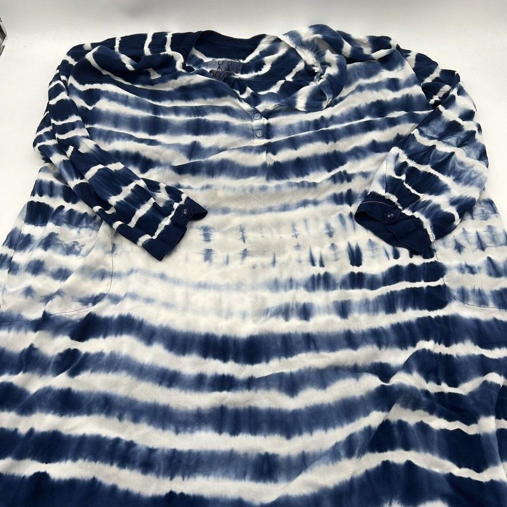 Johnny Was Tie Dye Dress tunic size small FLAWS READ
